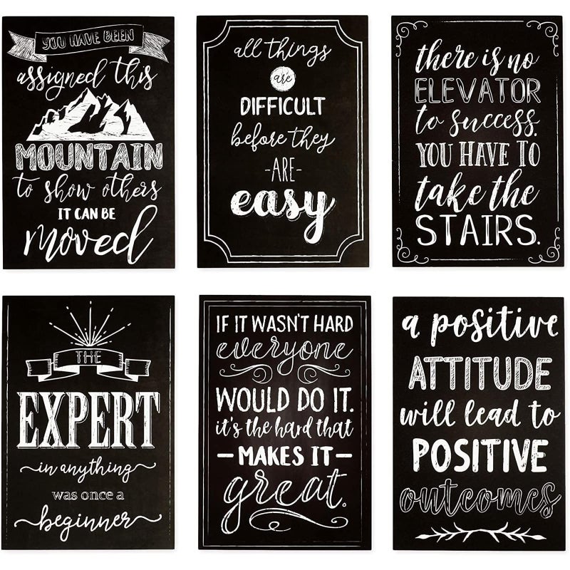 Pipilo Press Postcards for Mailing - 4 x 6 In, Black, 40-Pack, Modern - Motivational Postcards with Quotes & Inspirational Designs - Image 4